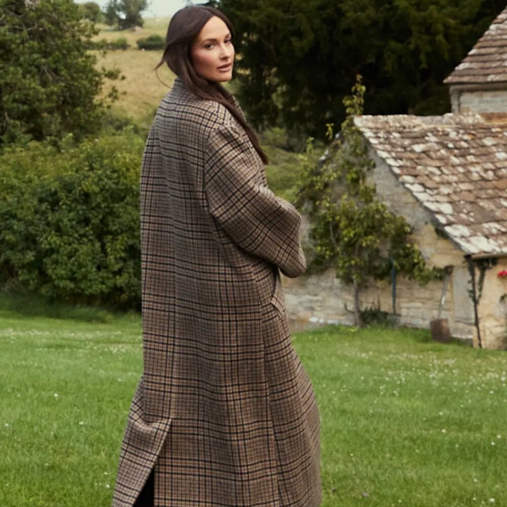 Reformation Cotswolds Coat Brown - Size XS